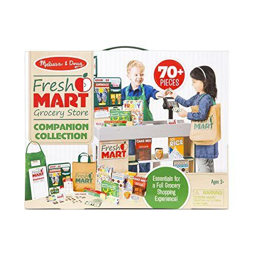 Imagem de Melissa & Doug Fresh Mart Mercearia Play Food and Role Play Companion Set