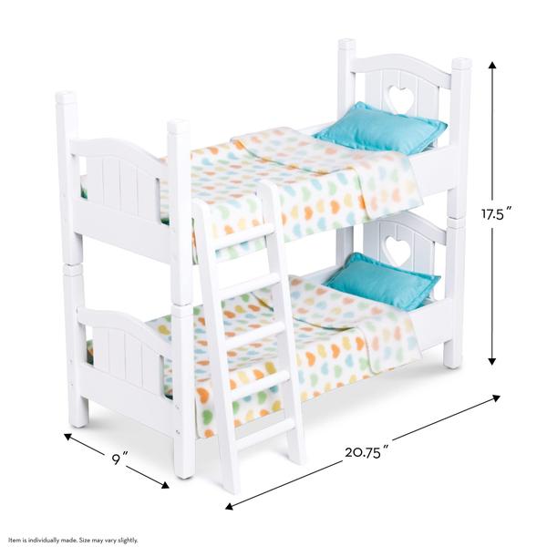 Imagem de Melissa & Doug Mine to Love Wooden Play Bunk Bed (E-Commerce Packaging)