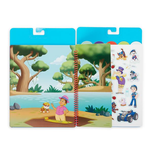 Imagem de Melissa & Doug PAW Patrol Adesivos Restickable Flip-Flap Pad 3-Pack  Missões Clássicas, Adventure Bay, Ultimate Rescue