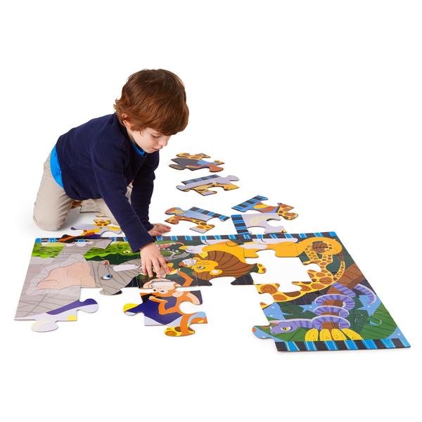 Imagem de Melissa & Doug Quebra-Cabeças do Safari Gigante (24 pcs, 2 x 3 pés)