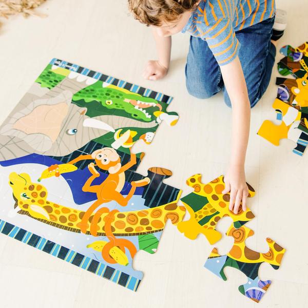 Imagem de Melissa & Doug Quebra-Cabeças do Safari Gigante (24 pcs, 2 x 3 pés)