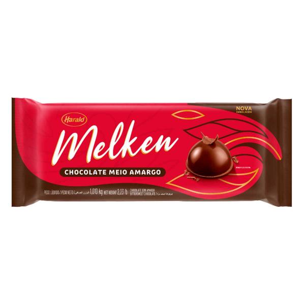 Imagem de Melken Chocolate meio amargo,  Barra 1,010KG