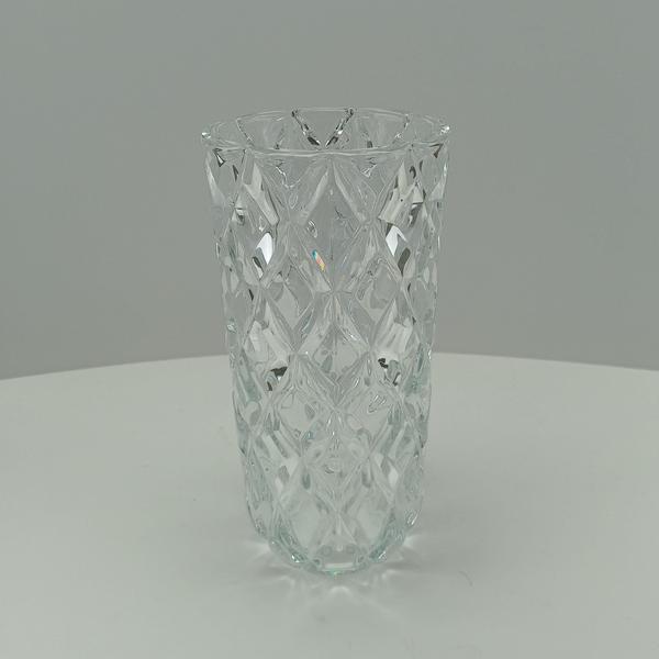 Imagem de MELLIONE VASO DECORATIVO ENFEITE CASA 28x14x14cm CRISTAL ECO TRANSPARENTE