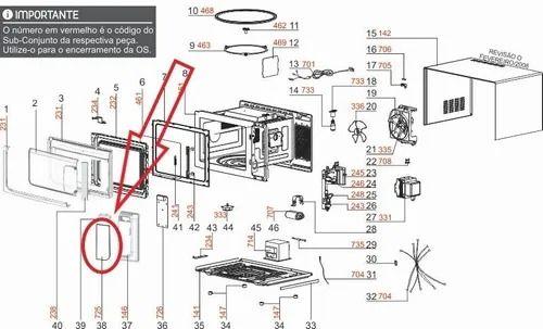 Imagem de Membrana Microondas Electrolux 69580892 Nova Original