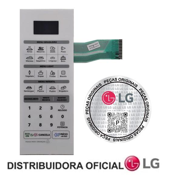 Membrana Painel Frontal Microondas LG MS3052R.FW1FLGZ Nova Imagem de Membrana Painel Frontal Microondas LG MS3052R.FW1FLGZ Nova