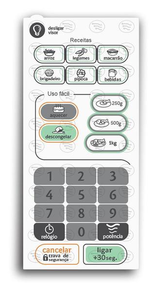 Imagem de Membrana Teclado Microondas Compativel Consul Cms26 Cms 26