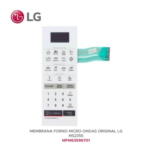 Imagem de Membrana Teclado Microondas LG MS2355R MS2355RA Original