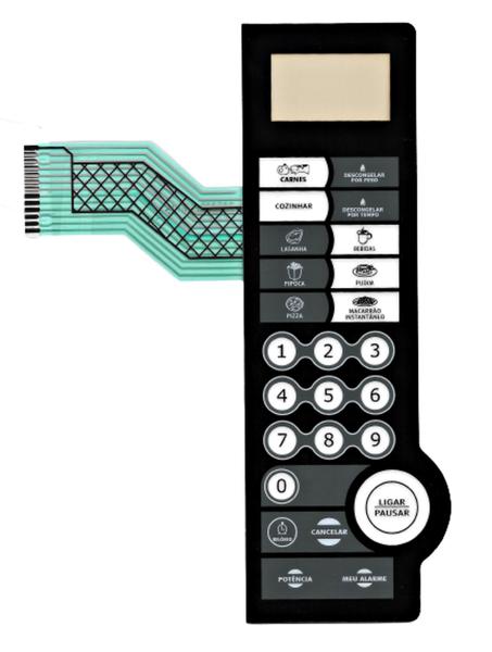 Imagem de Membrana teclado Para forno Microondas Philco Pme 28 Preta