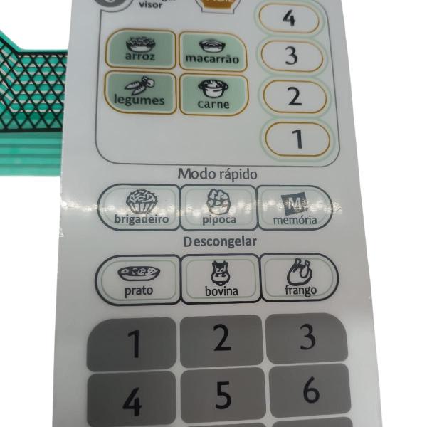 Imagem de Membrana Teclado Para Microondas Consul CMP25 21.16.016