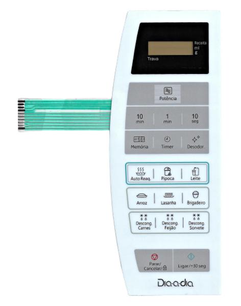 Imagem de Membrana teclado Para Microondas Panasonic Nnst 254w Dia A Dia