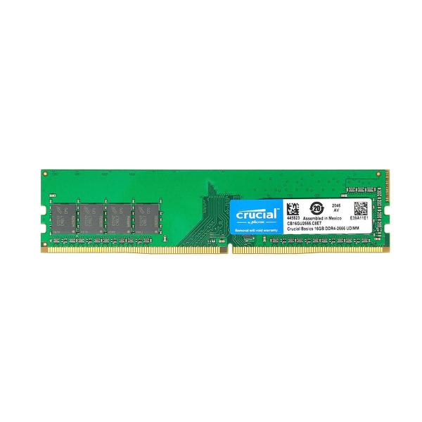 Imagem de Memória 16Gb Crucial Ddr4 2666Mhz Cl19 - Cb16Gu2666