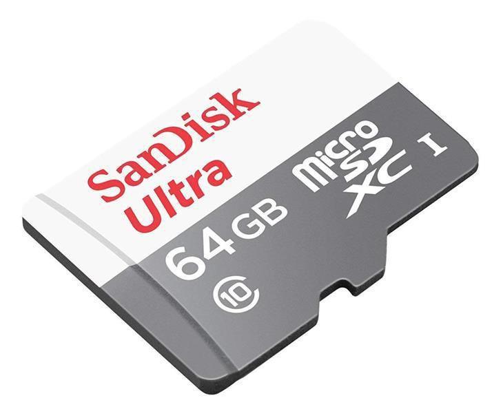 Imagem de Memoria 64Gb Micro Sd Cl10 80Mb/S Ultra Sdsquns Sandisk