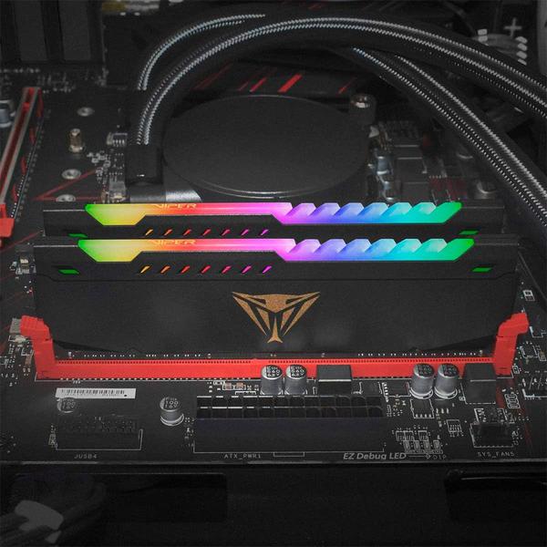 Imagem de Memória 8GB 3600U DDR4 Viper Steel RGB PATRIOT - PVSR48G360C0