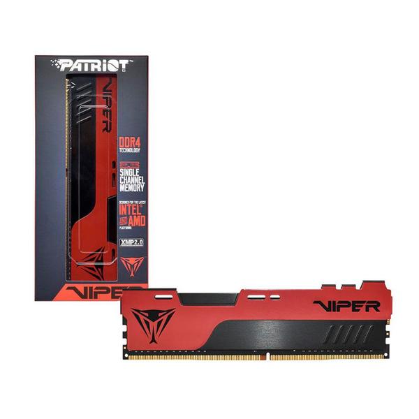 Imagem de Memória 8GB DDR4 3200Mhz Viper Elite Patriot 2 CL18 1,35V para Computador Desktop PVE248G320C8