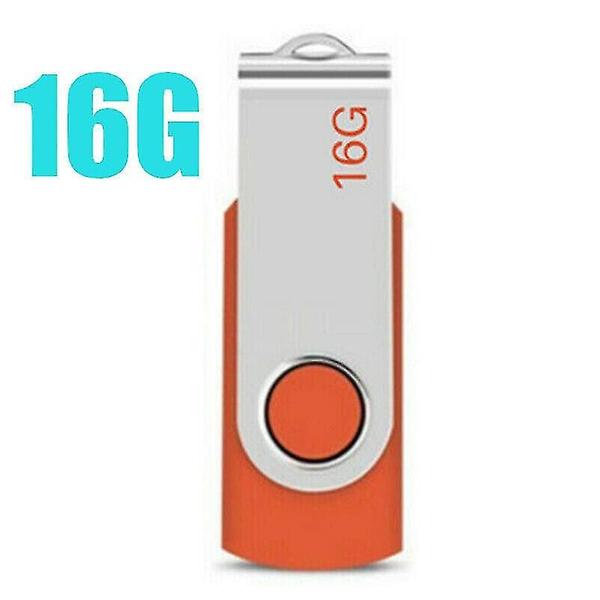 Imagem de Memória cache laranja-16 gb usb unidade de memória flash 2.0 de alta velocidade stick pen armazenamento de dados de polegar para desktop