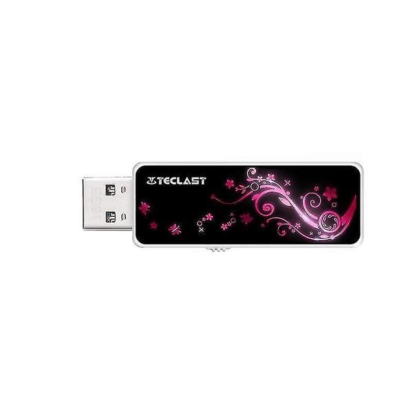 Imagem de Memória cache usb 2.0 pendrive usb flash drive disco usb com cor rosa respirando luz 8gb