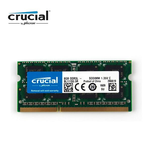 Imagem de MEMÓRIA CRUCIAL NOTEBOOK DDR3L 8GB 1600 MHZ(12800) 1.35v