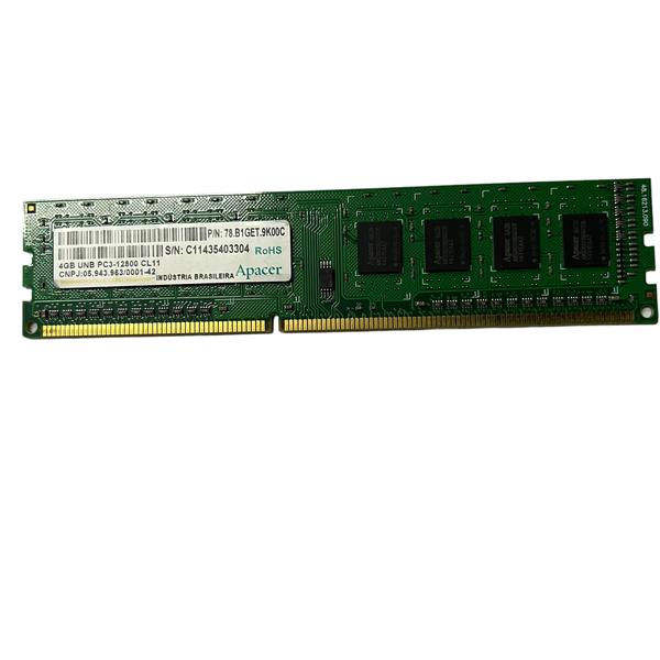 Imagem de Memória Ddr3 4gb Pc Desktop 1600mhz Pc3 12800 1rx8 Apacer