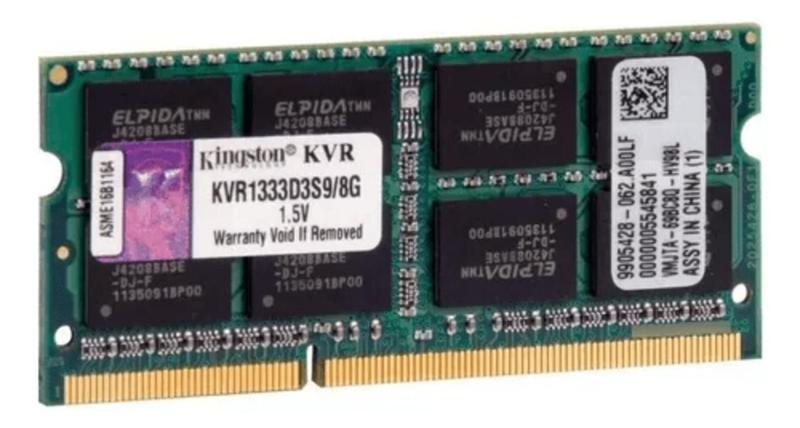 Imagem de Memoria Ddr3 8gb 1333mhz Novas Kingston Notebook Nfe S8G