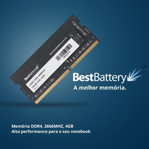 Imagem de Memoria DDR4 4Gb 2133Mhz para Notebook Dell