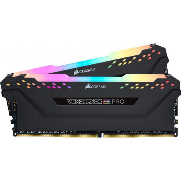 Imagem de Memória DDR4 Corsair Vengeance Pro RGB, 16GB (2x 8GB), 3600MHz, Preto