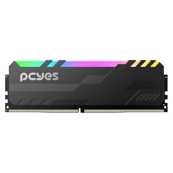 Imagem de Memoria Gamer Pcyes Udimm 16Gb Ddr4 3200Mhz Black Com Rgb