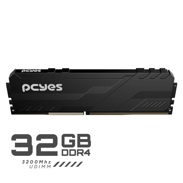 Imagem de Memoria Gamer Pcyes Udimm 32Gb Ddr4 3200Mhz Black