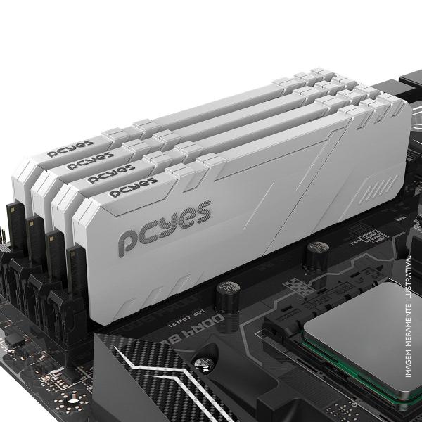 Imagem de Memoria Gamer Pcyes Udimm 8Gb Ddr4 3200Mhz White