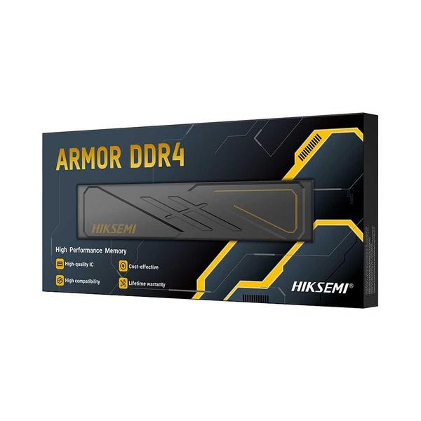 Imagem de Memória Hiksemi Armor, 16GB, DDR4, 3200MHz, 1.35V, Desktop - Black - HSC416U32D2