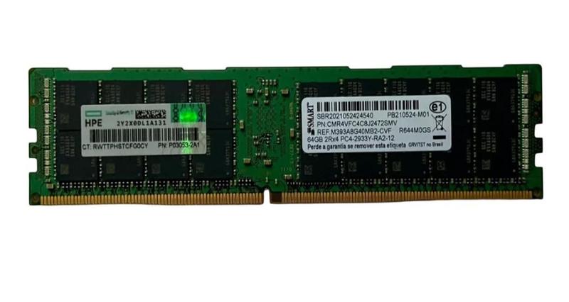 Imagem de Memória HP Servidor 64GB DDR4 2933 Mhz ECC LRDIMM Registrada