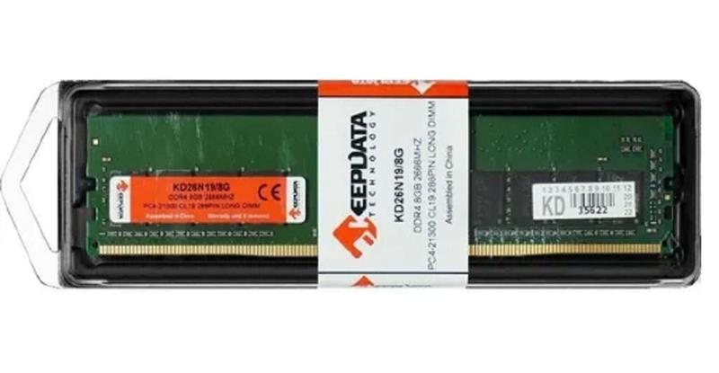 Imagem de Memoria Keepdata 8GB DDR4 2666MHZ DIMM - KD26N19/8G