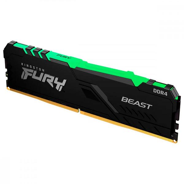 Imagem de Memória Kingston Fury Beast 16GB 3200MHz DDR4 RGB CL16