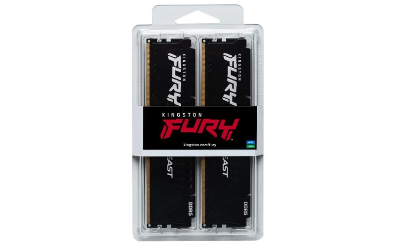 Imagem de Memória Kingston FURY Beast Black 16 GB 5200 MT/s DDR5 CL40