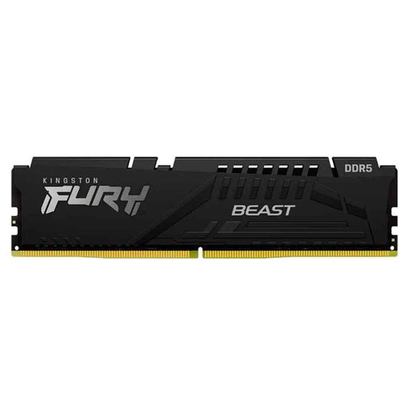 Imagem de Memória Kingston Fury Beast Black, 32GB, DDR5, 5200MHz, 1.25V, Desktop - KF552C40BB-32