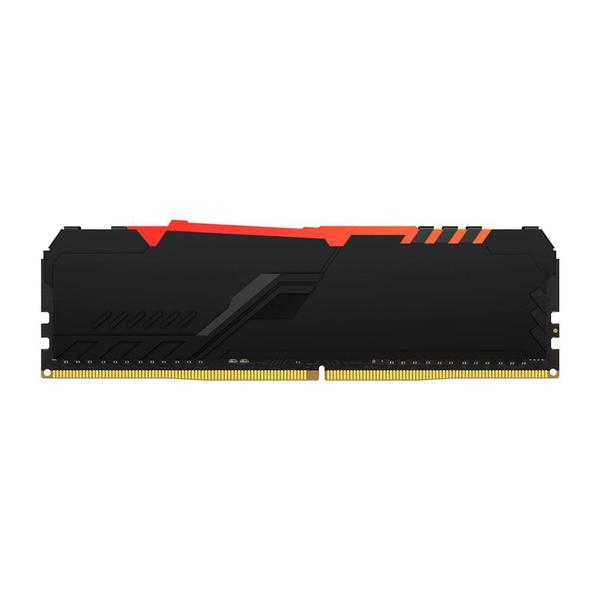 Imagem de Memória Kingston Fury Beast, RGB, 8GB, 3200MHz, DDR4, CL16, Preto - KF432C16BBA/8