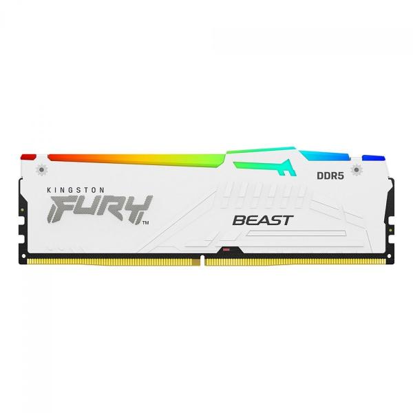 Memoria Kingston Fury Beast RGB DDR5 16GB 6000MHz Branco KF560C30BWA-16