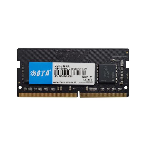 Imagem de Memoria Notebook  32Gb Ddr4 3200 Cl 22 1.2V SODIMM GT32G3200L20N GTA Tech