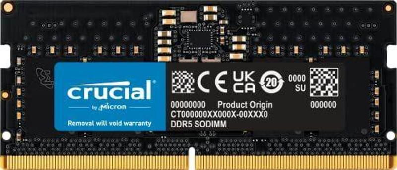 Imagem de Memória para laptop Crucial RAM 8GB DDR5 4800MHz CL40 CT8G48C40S5