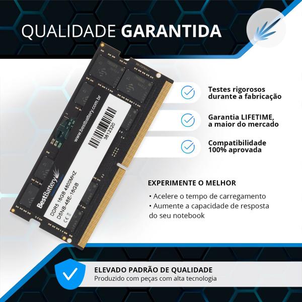 Imagem de Memoria RAM 16GB DDR5 4800Mhz para Notebook Samsung