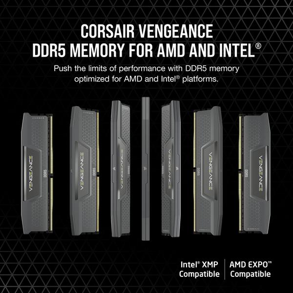 Imagem de Memória RAM Corsair Vengeance DDR5 32GB (2x16GB) 6000MHz CL28