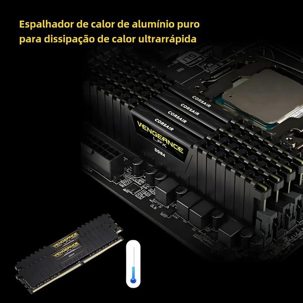 Imagem de Memória RAM Corsair Vengeance LPX DDR4 16GB/8GB - 3600MHz/3200MHz - para Gaming e Esports