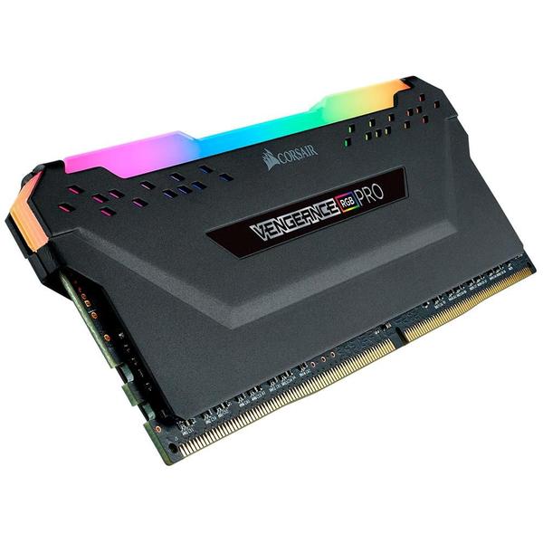 Imagem de Memória RAM Corsair Vengeance RGB Pro, 8GB, 3200MHz, DDR4, CL16, Preta - CMW8GX4M1E3200C16