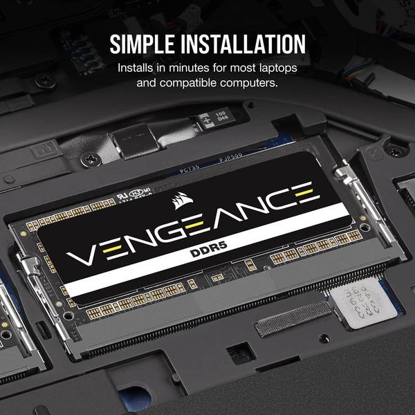 Imagem de Memória RAM Corsair Vengeance SODIMM DDR5 32GB 5200MHz CL44