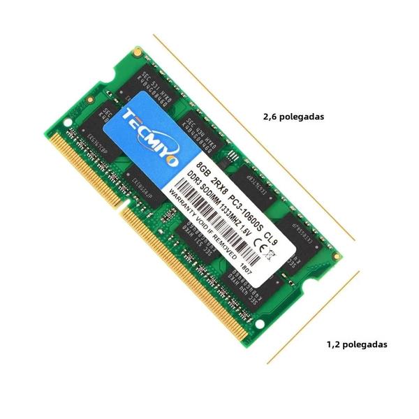 Imagem de Memória RAM DDR3/DDR3L 8GB/4GB para Laptop - 1333MHz/1600MHz SODIMM