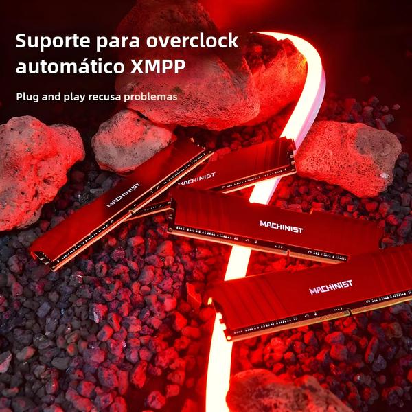 Imagem de Memória RAM DDR4 para Desktop - 8GB, 16GB, 2133MHz, 2666MHz, 3200MHz (com Dissipador)