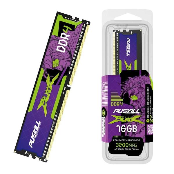 Imagem de Memória RAM DDR4 PUSKILL Killblade - 8GB, 16GB ou 32GB - 3200MHz/2666MHz