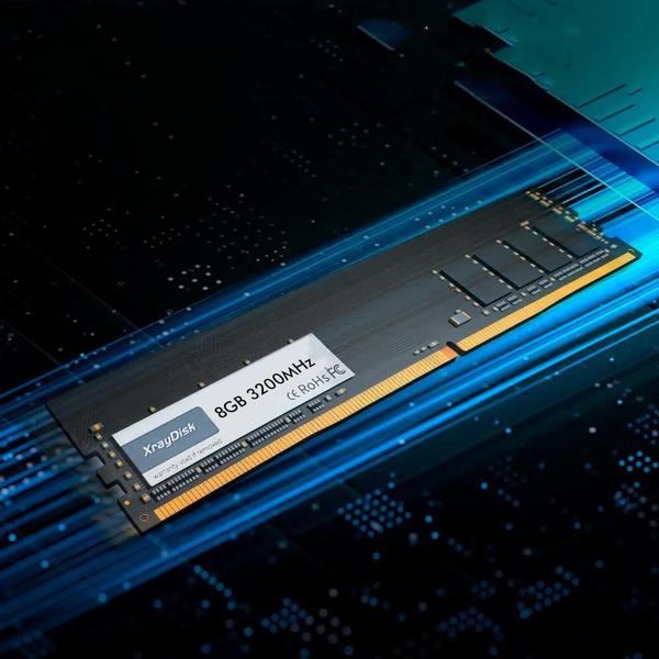 Imagem de Memória Ram Desktop 8Gb 3200Mhz 1.2V Ddr4 Xraydisk - Preta