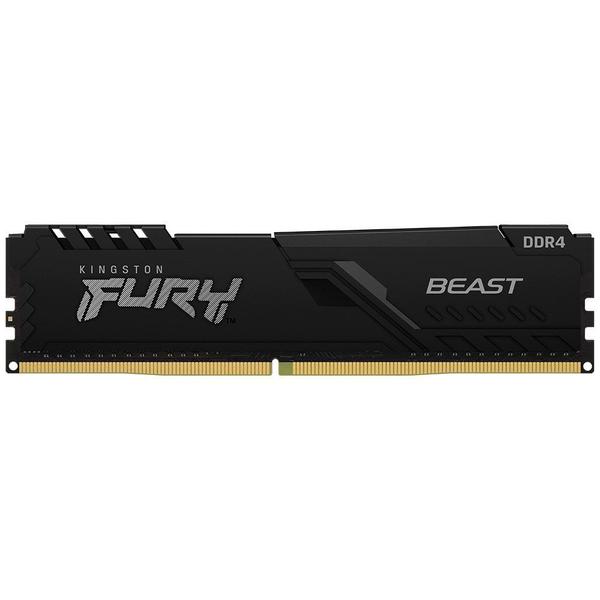Memoria RAM Kingston Fury Beast, 8GB, 3200MT/s, DDR4, CL16, DIMM, Preto - KF432C16BB/8WP