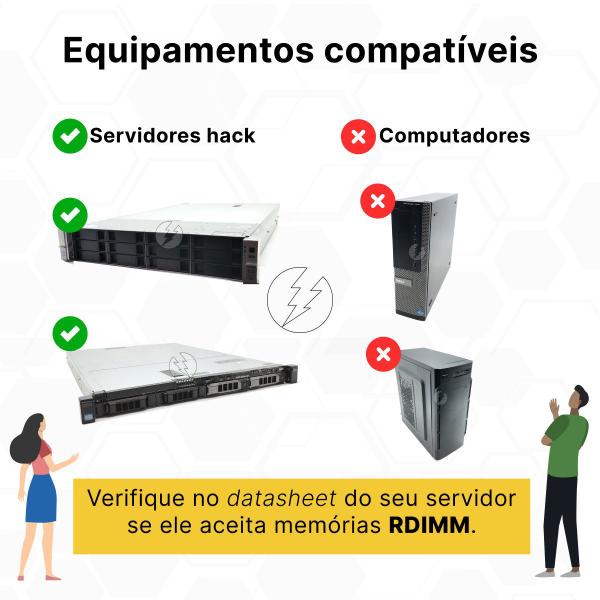 Imagem de Memória RAM Micron MT36KDZS2G72PZ-1G4D1HF 47J0158 49Y1528: DDR3L, 16GB, 2Rx4, 1333R, RDIMM, VLP