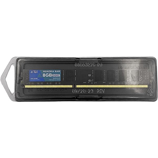 Memória Ram Para Computador 8GB DDR3 1600MHZ Aitek - ARA-1608P